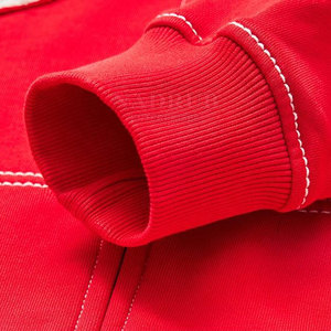 Chándal bordado de tela suave Conjunto de dos piezas con arte bordado personalizado Chándal de punto elegante - Product Image 5
