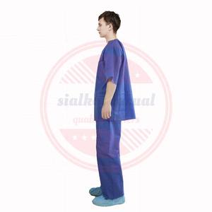 Uniforme d'hôpital de combinaison de gommage médical non tissé \ uniforme d'infirmière chirurgical non tissé de qualité supérieure avec des poches - Product Image 2