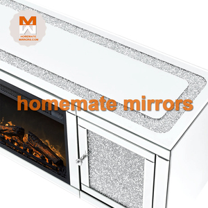 Meuble TV classique en bois miroir <span class=keywords><strong>avec</strong></span> cheminée - Product Image 3