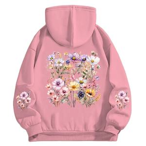 Style Wild Flower Daisy Graphic Hoodie <b>Women</b> <b>Long</b> Sleeve Autumn Hooded Vintage Flower Trend Fashion <b>Sweatshirts</b> With Pocket - Product Image 1