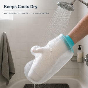 FIRSTAR Housse de protection transparente personnalisée et étanche pour <span class=keywords><strong>main</strong></span>, certifiée CE, pour la douche, confortable et sécurisée - Product Image 2