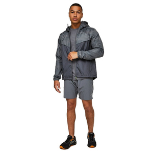 Chaquetas Cortavientos Ligeras de Color Gris Personalizadas en Oferta, Chaquetas Impermeables para Hombre para Actividades al Aire Libre - Product Image 2