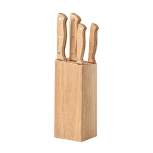 Bloc à couteaux GOURMET personnalisé et ensemble de 6 couteaux – Produit de merchandising haut de gamme - Product Image 6