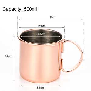 Taza decorativa asequible para café, té, jugo y refrescos, taza de cobre única para oficina, hogar y uso de viaje por AALIYAN IMPEX - Product Image 5