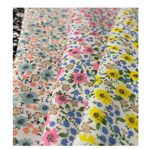 Tissu de popeline de coton biologique multicolore 100% style sergé tricoté léger 100 GSM Tissu de popeline de coton - Product Image 6