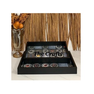 Latest Design Wood Food Serving <b>Tray</b> With Stainless Steel Handles Greatest Quality <b>Snacks</b> Serving <b>Tray</b> At Low Price - Product Image 4