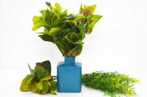 Chaude Mini Bouteille Forme Bleu Couleur Vente Chaude Poudre Enduit Premium Style Fantaisie Fleur Vase Luxueux Style Vase pour Luxures Maison - Product Image 3