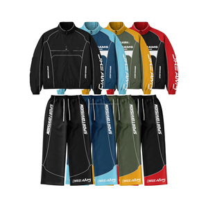 Custom Soccer <b>Mens</b> Zip up Sport Joggers Set Windbreaker <b>Jacket</b> Set Two Pieces <b>Jacket</b> and Pants Jogging <b>Track</b> Suit <b>for</b> <b>Men</b> - Product Image 1
