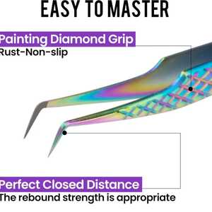 Pinzas de extensión de pestañas postizas de acero inoxidable antimagnéticas profesionales de precisión Suministro directo de fábrica Principiante puntiagudo - Product Image 4