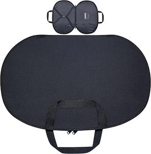 Estuche para Collar Masónico Negro con Forro Negro Acolchado Suave, Bolsa de Transporte para Masón, Bordes Completamente Cosidos para Mayor Resistencia - Product Image 1