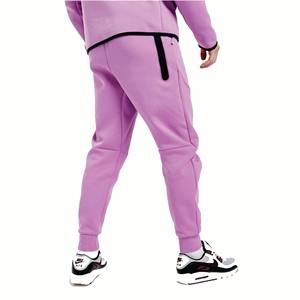 Custom 100% Cotton Sweatpants and Hoodie Set <b>Jogger</b> Set Zipper up Streetwear Sweatsuit for Men <b>Oversized</b> Sweatsuit Purple Set - Product Image 4