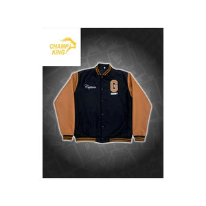 Veste d'hiver en laine mélangée noire avec col brodé perlé, manteau éco-responsable pour homme par Champ King au Pakistan - Product Image 1