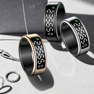 2026 Stainless Steel Smart Ring Display Heart Rate SpO2 Sleep Monitor Step Counter Gesture Control Sports App - Product Image 6