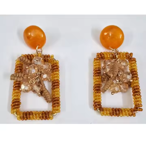 Pendientes de cuentas de alta calidad para mujer, joyería de estilo de playa hecha a mano, venta al por mayor, accesorios de regalo de Pascua DE LA India - Product Image 2