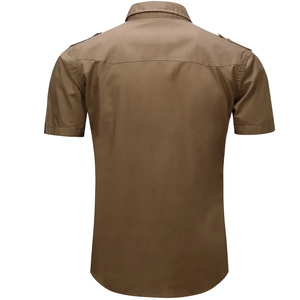 เสื้อเชิ้ตผ้าทอลายทแยงระบายอากาศสำหรับผู้ชายและผู้หญิงเสื้อยูนิฟอร์มลำลองแขนยาวสำหรับใส่ทำงานออกแบบโลโก้ได้ตามต้องการ - Product Image 3