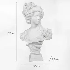 프랑스 숙녀 동상 상태 장식 현대 수지 조각 동상 베트남 제조자에서 가정 훈장을 위한 주문을 받아서 만들어진 크기
