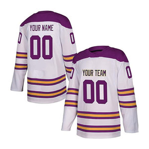 Nouveauté, maillot de hockey sur glace de haute qualité avec logo personnalisé imprimé, chemises d'entraînement unisexes, respirantes, 100% polyester, vêtements de sport - Product Image 6