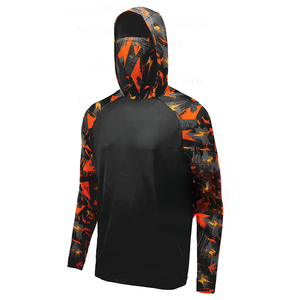 Sudadera con capucha de camuflaje de carcasa blanda transpirable para hombre personalizable para caza con diseño de sublimación de patrón de logotipo duradero - Product Image 5