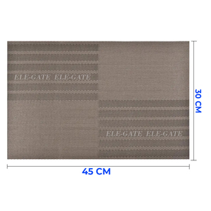 Set di Tovagliette di Lusso a Righe, 10 Pezzi, Lavabili e Antiscivolo per Tavolo da Pranzo, in Poliestere Stampato, Lino e Plastica per Casa e Cucina - Product Image 4