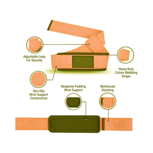 Premium Customized Adjustable EVA Workout Straps for Men and <b>Women</b> Powerlifting Weightlifting Straps - Product Image 6