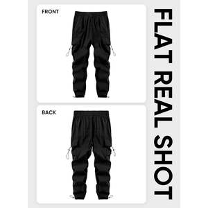 2026กางเกงคาร์โก้ทรงหลวมลำลองสำหรับผู้ชายกางเกงทรงตรงสูงเป็นมิตรกับสิ่งแวดล้อมน้ำหนักเบามีกระเป๋าผ้าฝ้าย100% ปรับแต่งได้ - Product Image 3