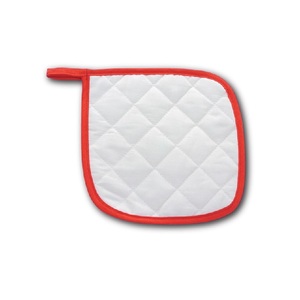 Matériau en coton sublimation blanc carré résistant à la chaleur transfert personnalisé imprimé en lin biologique mitaines de cuisine impression porte-pot - Product Image 5