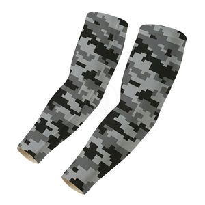 Mangas de Compresión para Brazos con Camuflaje Gris Digital, Alta Elasticidad, Refrigeración, Protección UV, para Senderismo y Pesca - Product Image 1