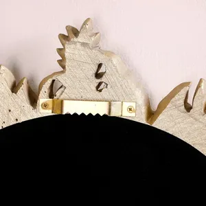 Miroir mural décoratif de la meilleure qualité avec cadre de feuilles sculptées et design vintage, parfait pour le hall ou l'entrée - Product Image 4