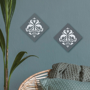 Mediterranean Vintage Cement Tile Crafting Set - Creative 3D Plaster Floral Ornament DIY Material Pack with Quick Mold - Product Image 2