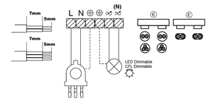 Dimmer a pedale LED con pulsante (Koala G50542502N) - Product Image 4