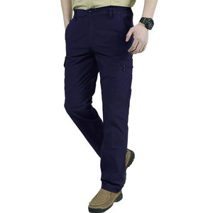 Pantalones cargo de verano personalizados para hombre, pantalones largos transpirables de secado rápido, múltiples bolsillos, botón plano para senderismo al aire libre de talla grande - Product Image 3