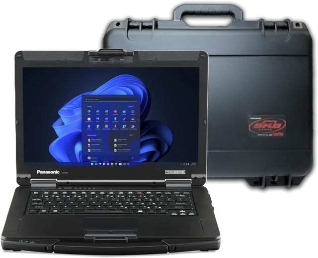 Panasonics-s Toughbook FZ-55 MK1 14.1-Inch FHD Touchscreen IPS 120Hz 64GB 1TB SSD 4G LTE USB-C UK Plug New English Keyboard Dual