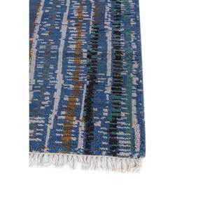 Alfombra Blythe Azul de Yute y Cáñamo Anudada a Mano con Patrón Abstracto PKWL-10013 para Uso Doméstico - Product Image 4