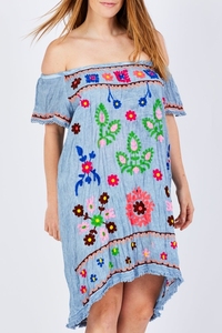 Nouveau indien Vintage Boho Chic coton tunique robe Sexy plage Resort porter pour les femmes avec dentelle broderie grande taille Option - Product Image 5