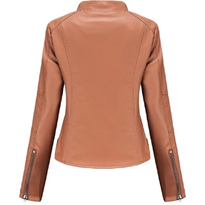 Veste en cuir véritable pour femmes Nouvelle mode Vestes en cuir d'automne à manches longues pour femmes Veste d'hiver - Product Image 3