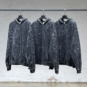 Sweat à capuche sport pour homme, nouvelle collection hiver 2025, style rétro, tendance streetwear, fermeture éclair double, personnalisé, polaire, séchage rapide, respirant - Product Image 1