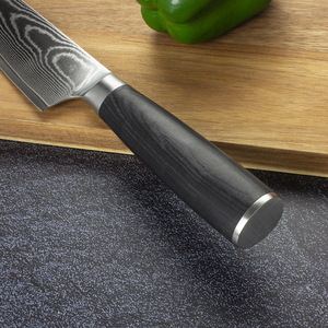 Venta al por mayor personalizado calidad superior OEM ODM servicio profesional Damasco Chef cuchillo japonés acero cocina cuchillos hoja fija - Product Image 5