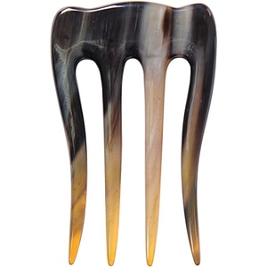 Accesorio natural único de cuerno de vaca hecho a mano para mujer para peinar el cabello - Product Image 1