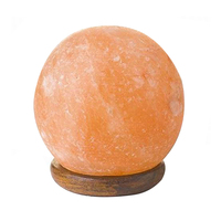 Lampe de table USB en sel rose de l'Himalaya naturel sculpté, changeant de couleur, avec fonction de toucher réel, ionisante et apaisante, idéale pour les fêtes