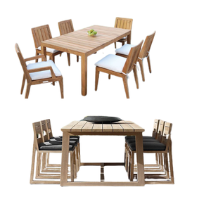 Juego de comedor de diseño moderno y lujoso, mesa de comedor y silla de madera maciza para restaurante, directo de fábrica - Product Image 3