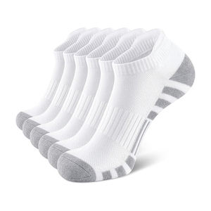 Chaussettes de sport haute performance, mélange de coton, de nylon et de spandex de qualité supérieure, semelle rembourrée pour la course à pied et les sports de salle de sport, commande en gros - Product Image 5