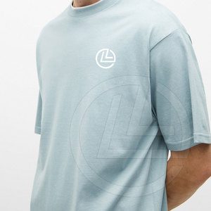 Camiseta de manga corta de gran tamaño de inspiración vintage para hombre, 100% de lona de algodón, ligera y transpirable, estilo de calle con dobladillo de palangre - Product Image 6