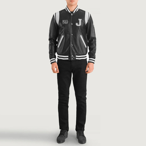Chaquetas Varsity de Invierno para Hombre, Nueva Marca, Logotipo Personalizado, Diseño Moderno, Casual, para Exteriores, Resistentes al Viento, Acolchadas - Product Image 3