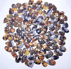 Cabujón de Jaspe Maligano Natural, Piedra Preciosa Suelta de Alta Calidad, 100% Natural, Jaspe Maligano con Parte Posterior Lisa y Plana - Product Image 3