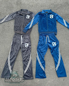 Qualité supérieure Hommes Survêtement Gym Wear Dernière Conception Personnalisée Deux Pièces Ensemble Survêtement En Plein Air Rue Hommes Joggers Costumes - Product Image 1