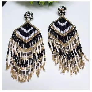 <b>Top</b> Selling New Design Classic Eco-Friendly Women Fashion Beaded <b>Earrings</b> Available at Wholesale Price for Export India - Product Image 5