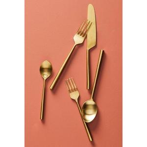 Juego de cubiertos de metal de acero inoxidable resistente diseñado para uso diario en cocinas domésticas modernas - Product Image 3