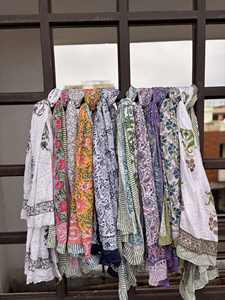 100% Cotton Women <b>Beach</b> Wear Hand Block Print Pareo <b>Sarong</b> and Sleeveless Comfortable Girls Pareo <b>Sarong</b> with Light Weight - Product Image 6