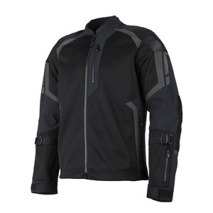 Veste de moto imperméable noire pure personnalisée pour hommes pour toutes les saisons, aventure pour les circuits textiles d'été - Product Image 1