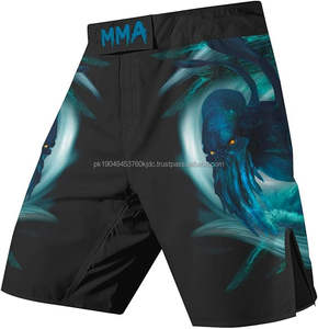 OEM/ODM NOGI Essential-Short de Grappling MMA personnalisable, vêtements de sport à sublimation pour hommes et femmes adultes, vêtements d'arts martiaux en polyester - Product Image 1